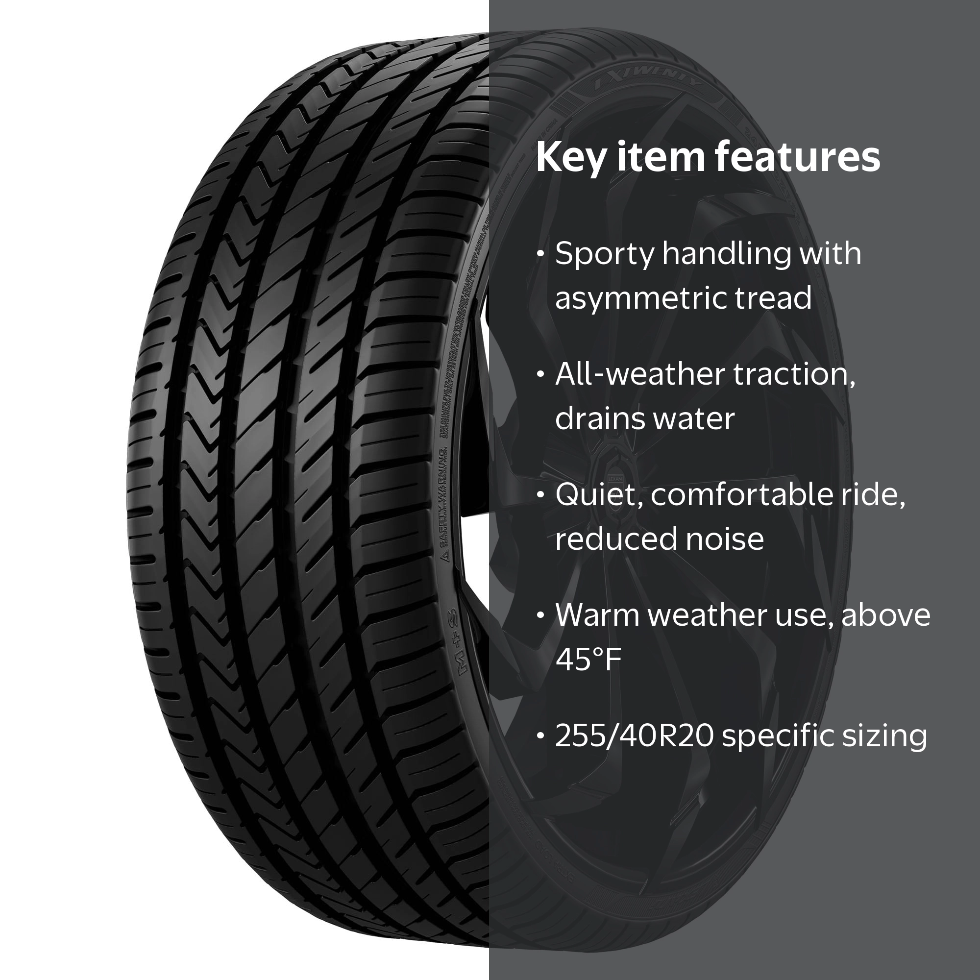 Lexani LX-Twenty 255/40-20 101 W All-Season Tire for High