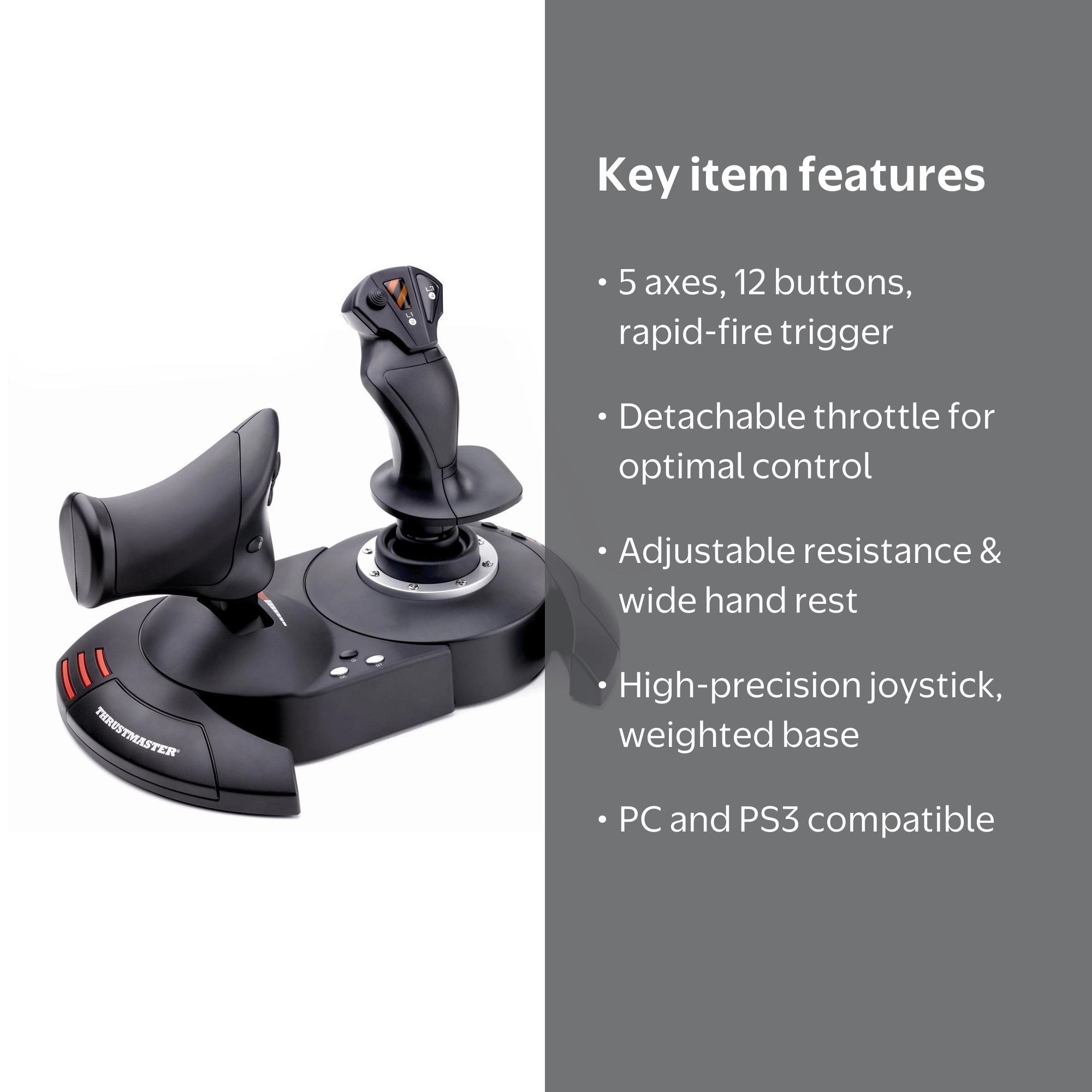 Thrustmaster T-Flight Hotas X Joystick - High Precision, Ergonomic