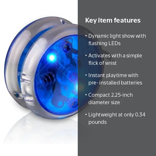 Blue Yo Yo Flashing Light Up Toys - Walmart.com
