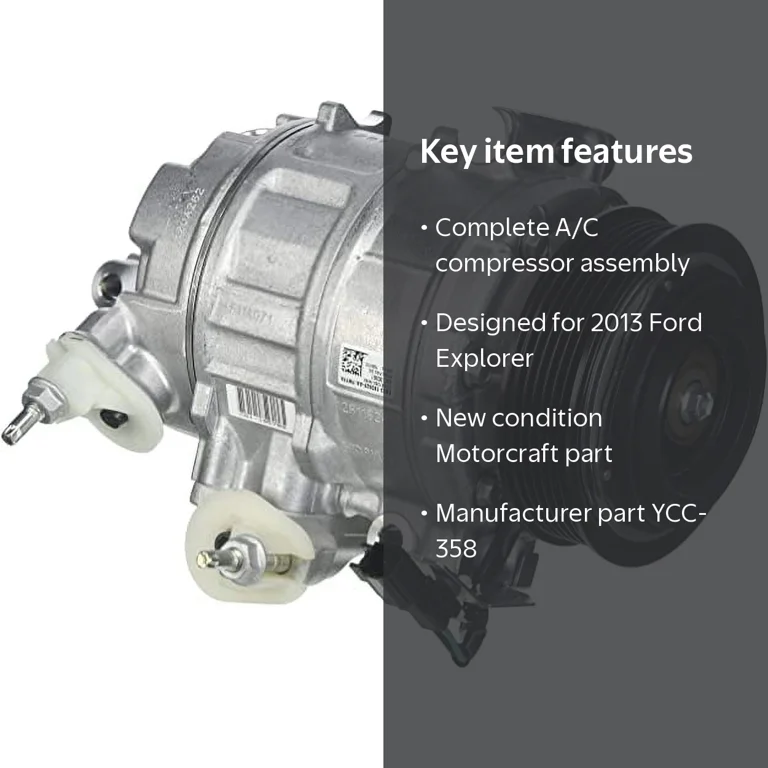 Motorcraft A/C Compressor YCC-358 2013 Ford Explorer - Walmart.com