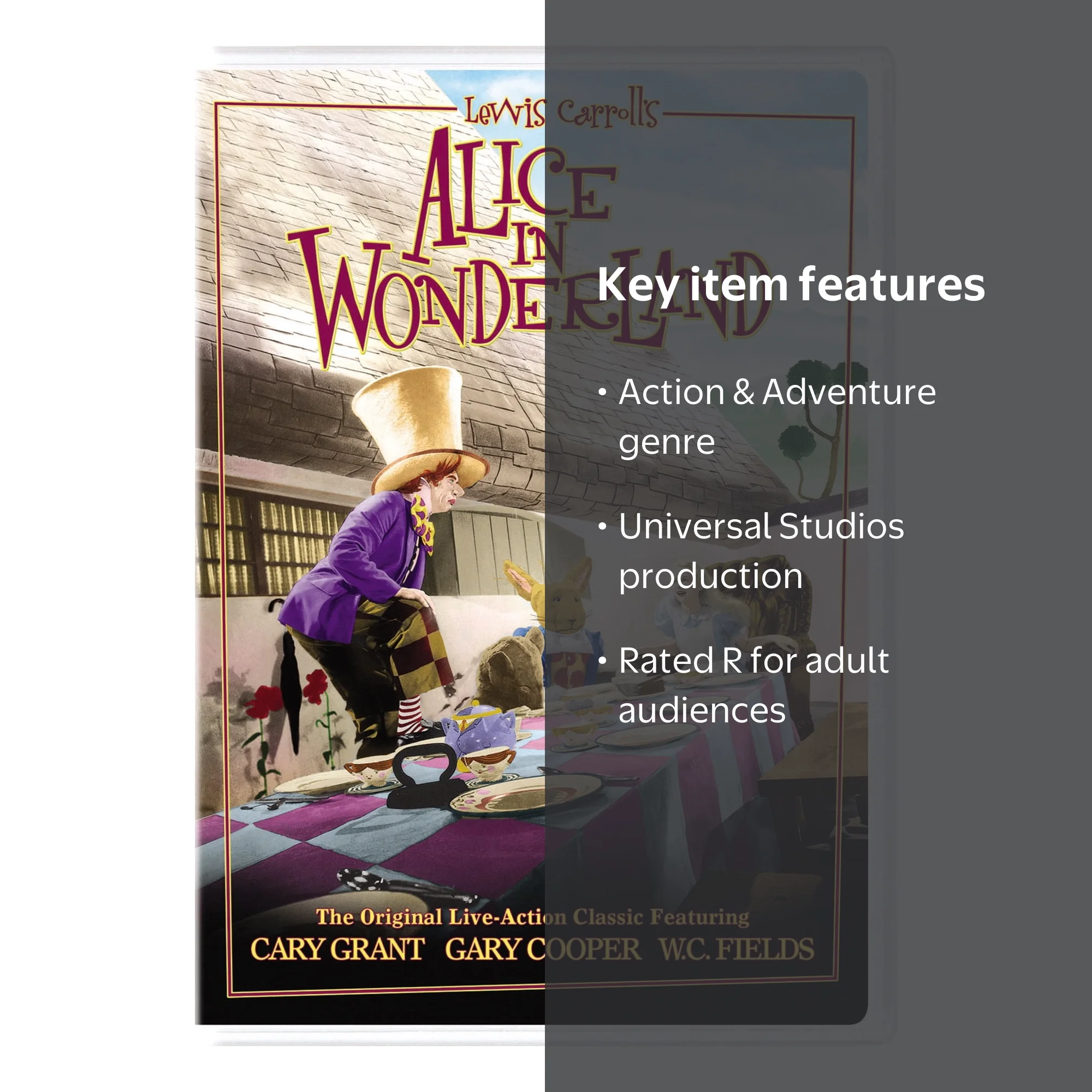 Universal, Alice in Wonderland (1933) DVD, Action & Adventure