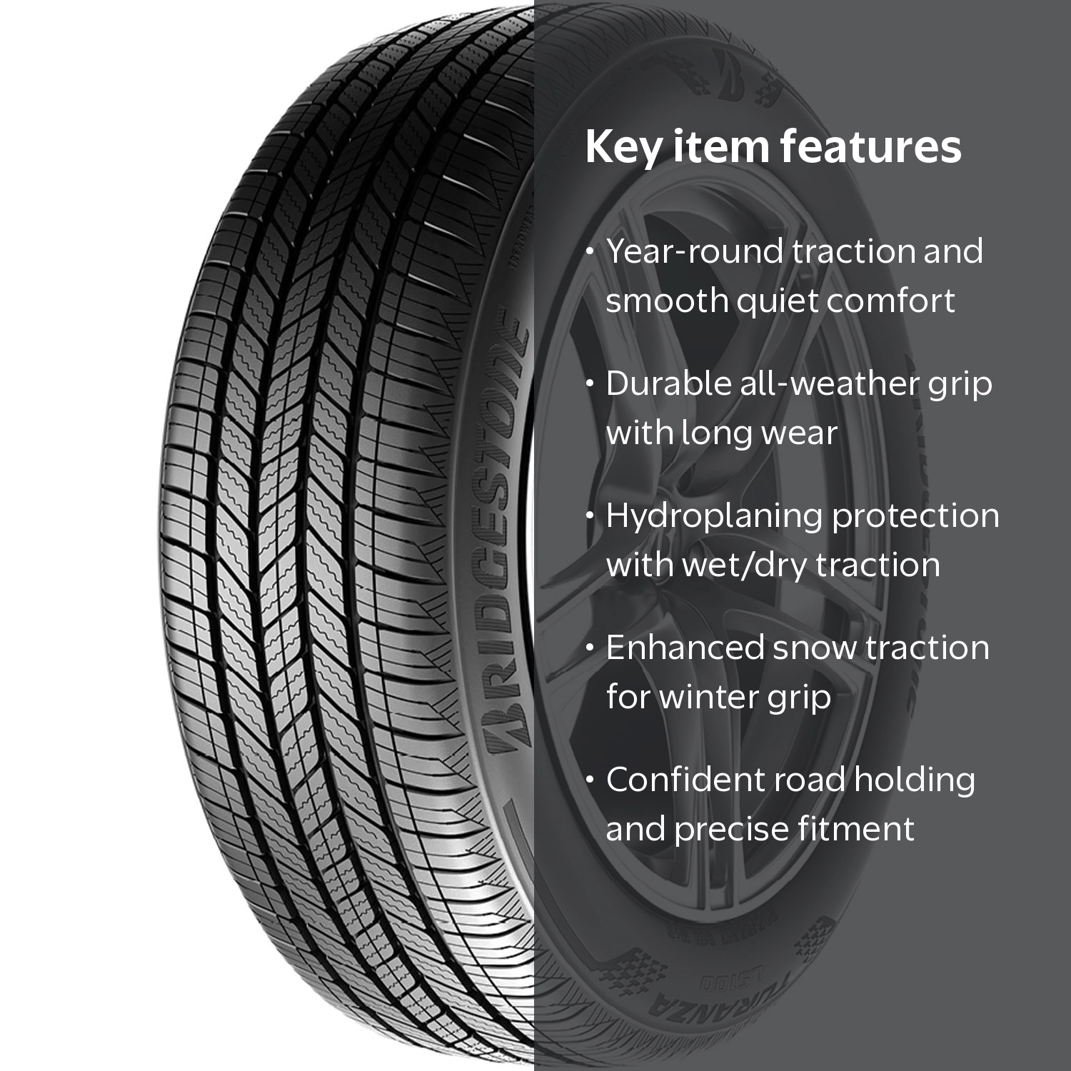 Bridgestone, Passenger Tire, All Season, 215/50R18 92H - Walmart.com