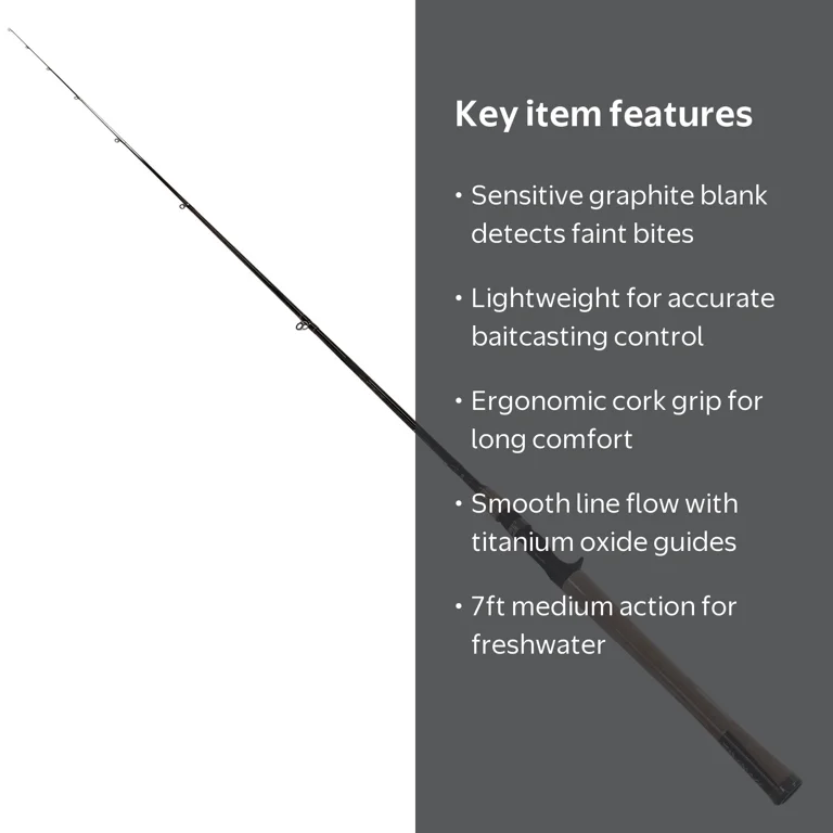 Daiwa Crossfire 7ft Medium Action Freshwater Baitcasting Fishing