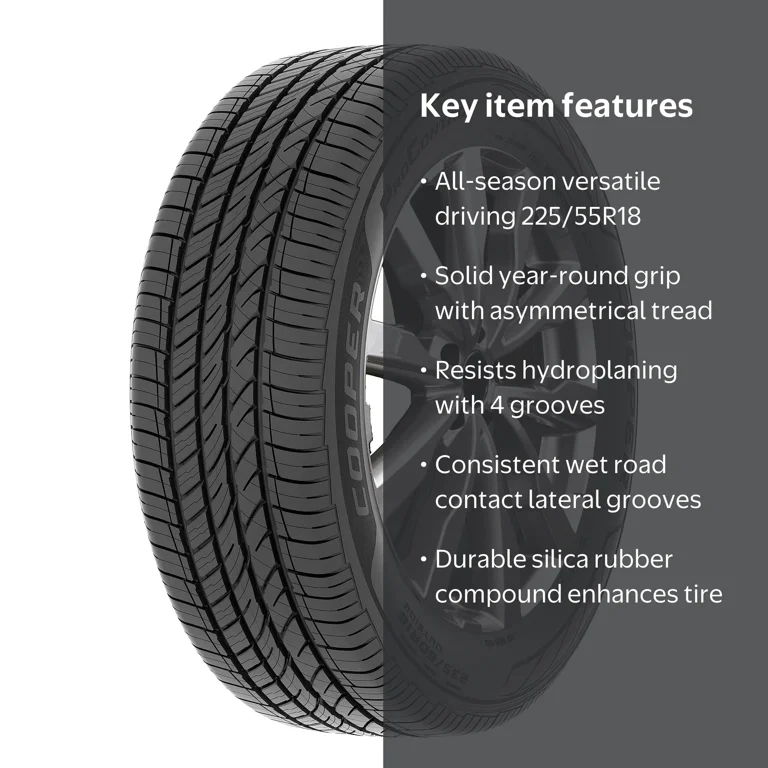 Cooper ProControl 225/55R18 98H All Season Passenger Tire with