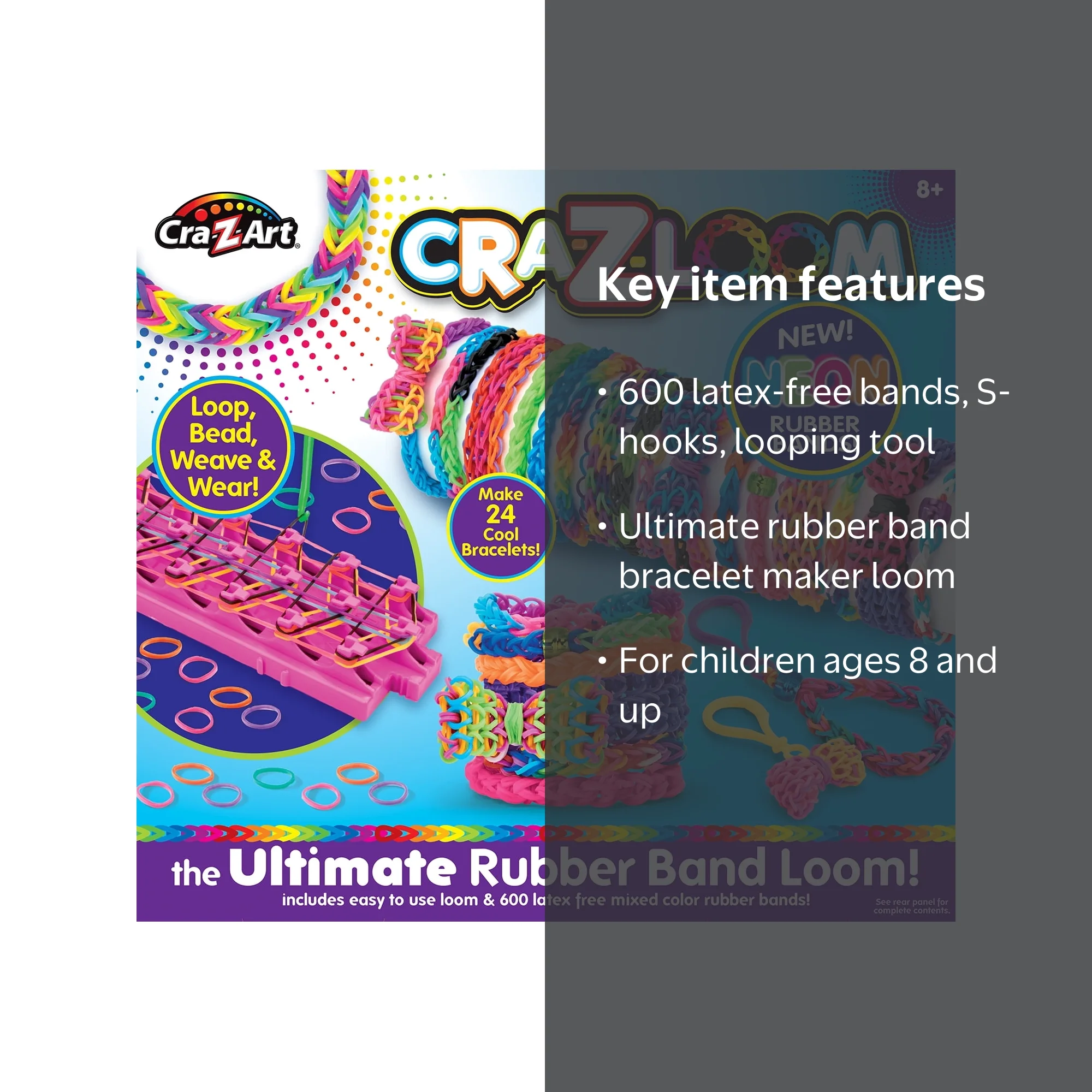 Cra-Z-Art Cra-Z-Loom Ultimate Rubber Band Bracelet Craft Maker Kit