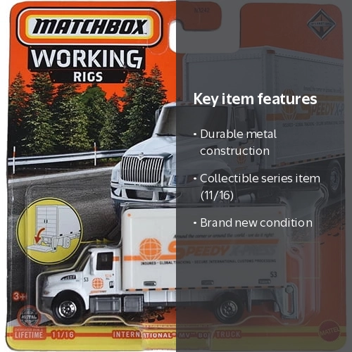 Matchbox Working Rigs Metal Vehicle - INTERNATIONAL MV BOX TRUCK