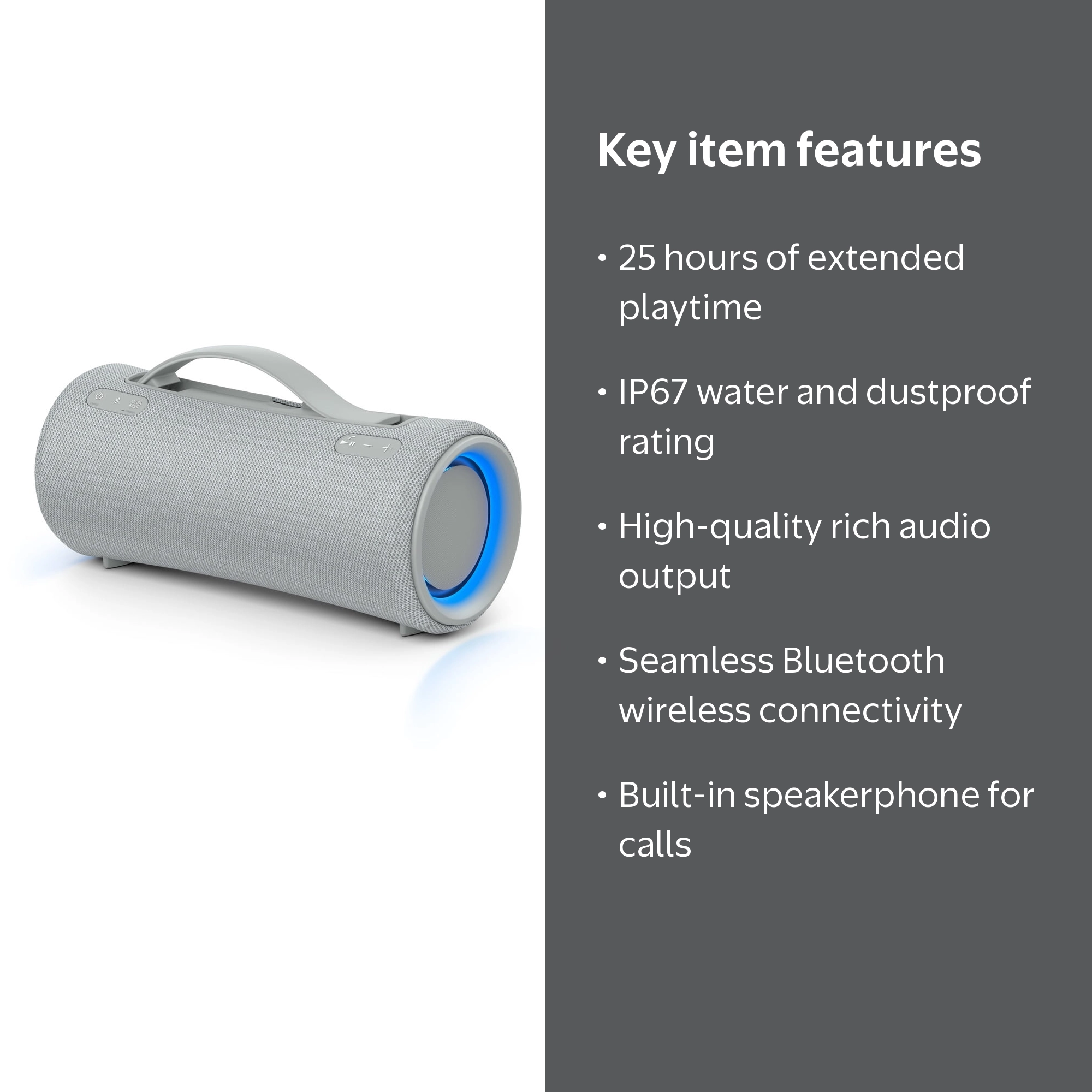 Sony SRS-XG300 Portable Bluetooth Wireless Speaker - Walmart.com
