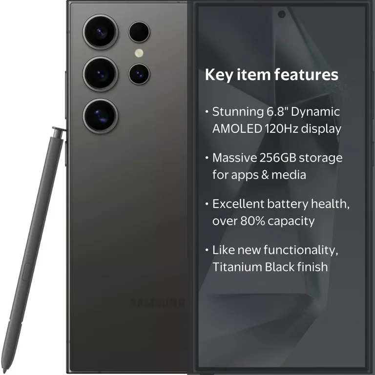 Samsung, Cell Phone, 5G Ultra, 256GB Titanium Black - Walmart.com