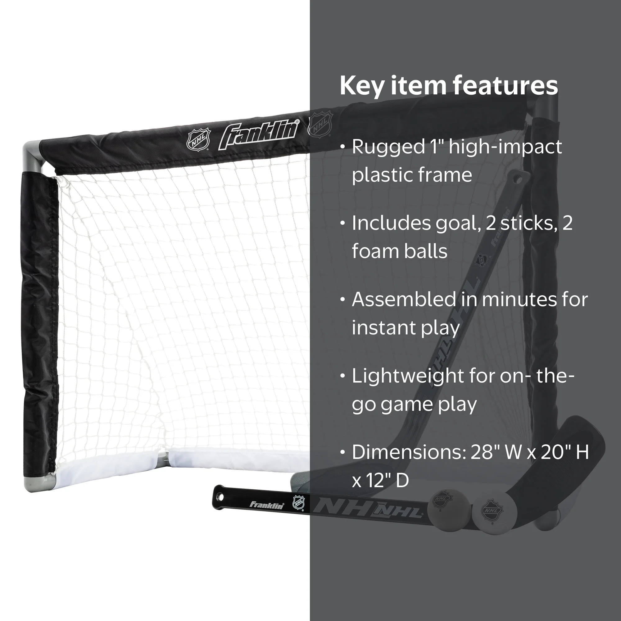 Franklin Sports NHL Mini Hockey Goal Set - Perfect for Kids