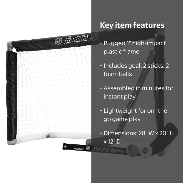 Franklin Sports NHL Mini Hockey Goal Set - Perfect for Kids