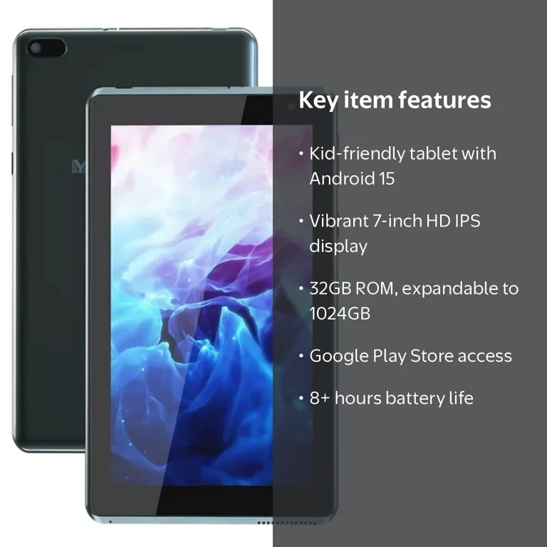 Coopers 7-Inch Android 12 Kids Tablet 4GB RAM 32GB ROM WiFi