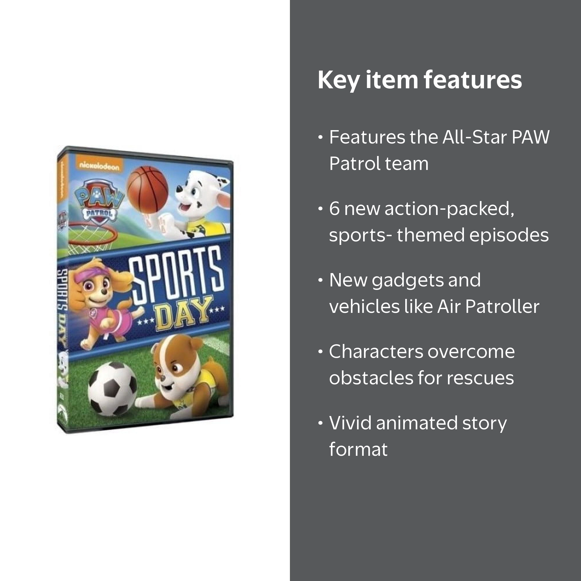 Paramount Home Video, DVD, Paw Patrol Sports Day, All-Star Action