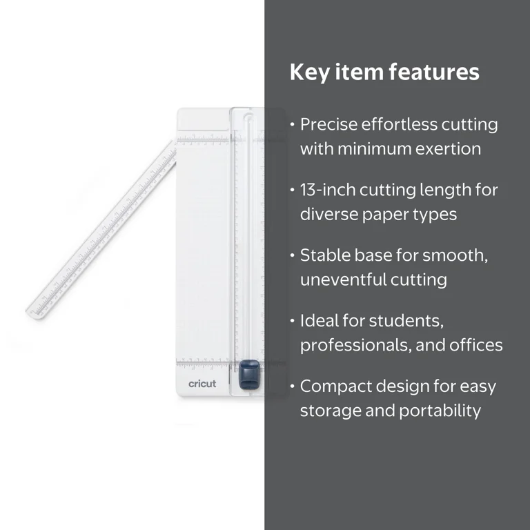 Cricut クラフト自動カッター Cricut, Portable Trimmer, 13 in (33 cm), Precise Straight Cuts