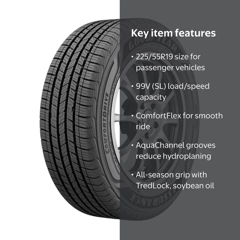 Goodyear, Passenger Tire, 225/55R19 99V, All Season - Walmart.com
