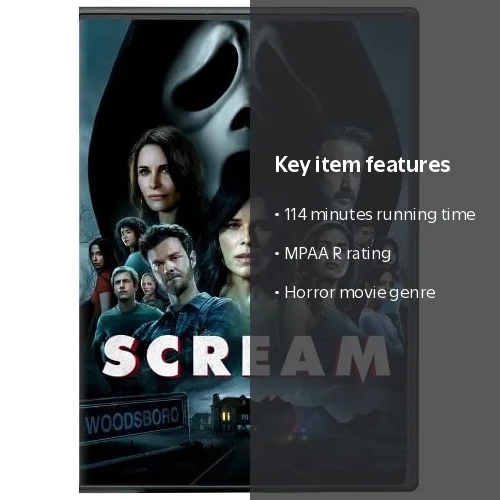 Paramount Scream DVD Horror Movie, '90s Woodsboro Slasher