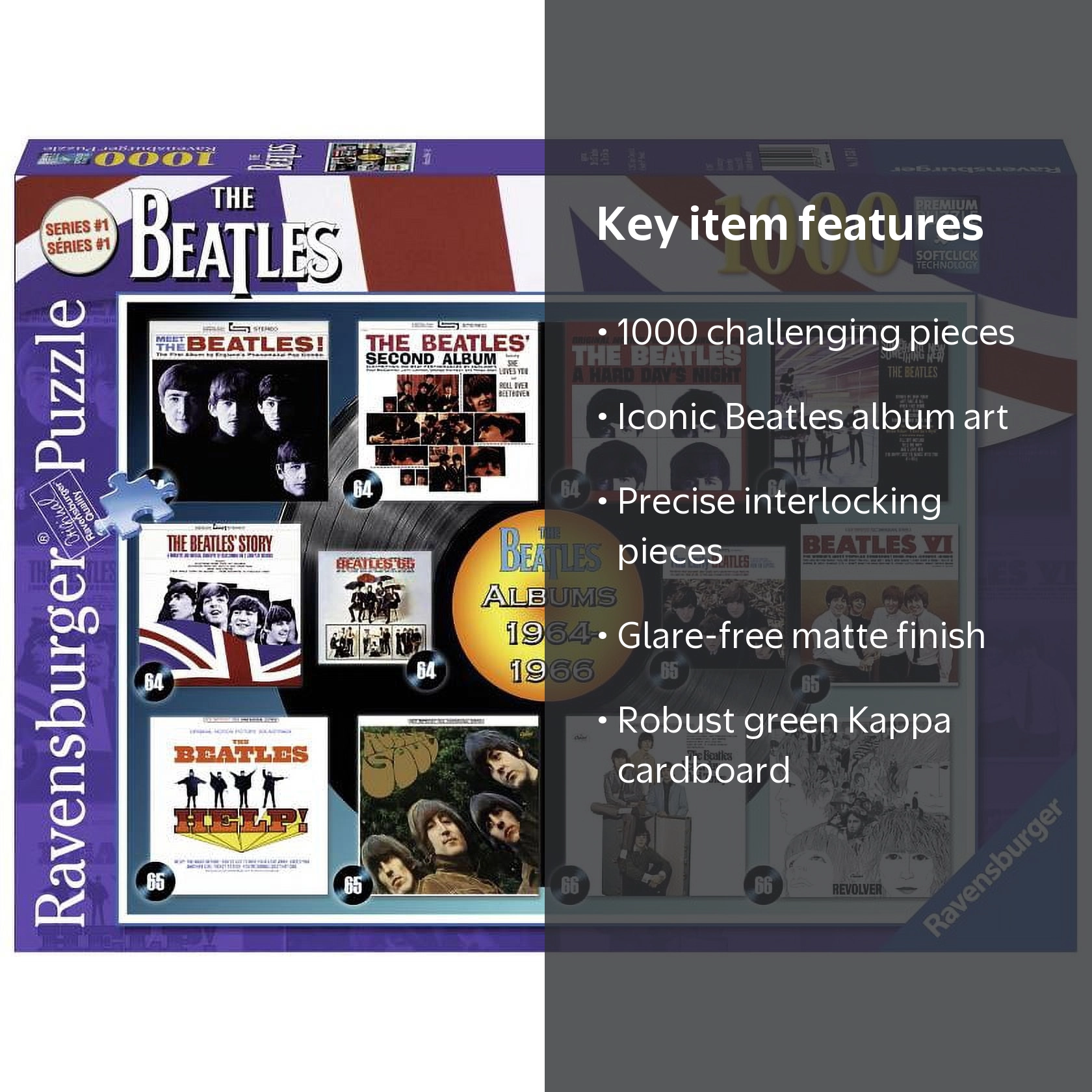 Ravensburger - Beatles - Albums 1964-66 - 1000 Piece Jigsaw Puzzle
