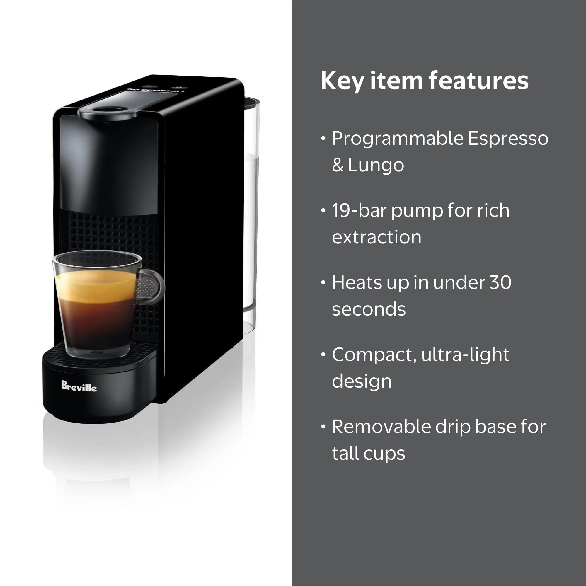 Nespresso エッセンスミニ　C  ピアノブラック　2020/09購入 NESPRESSO エッセンサ ミニ ピアノブラック C – collective.
