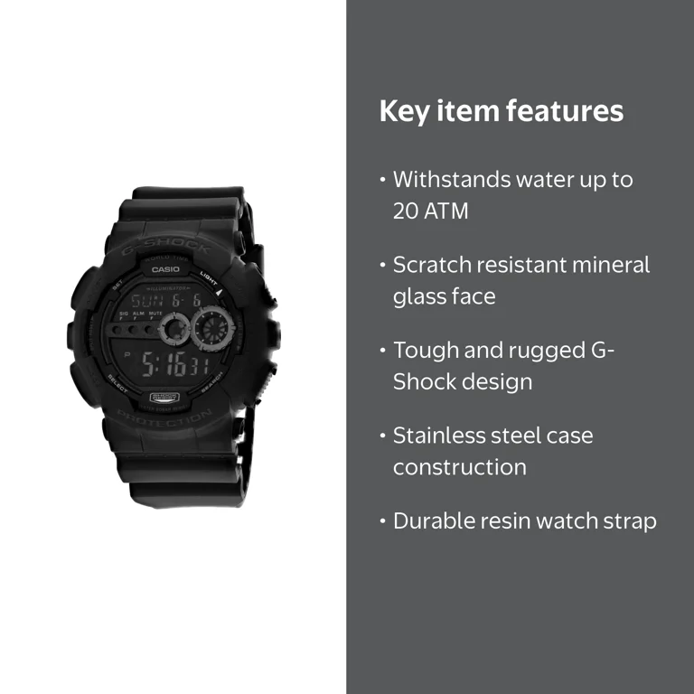 Casio G-Shock Men's Outdoor Watch - Tough, Water Resistant, Black