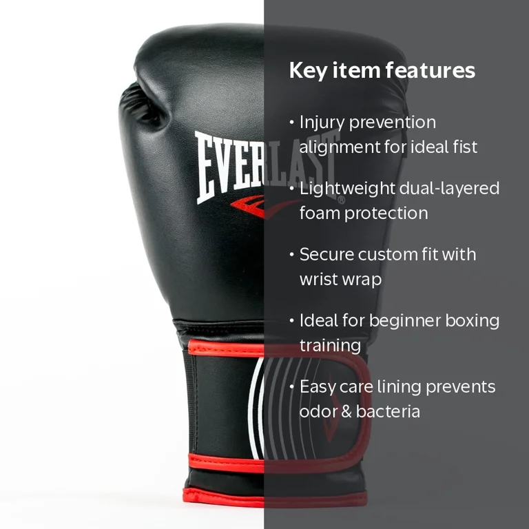 Everlast ボクシンググローブ 16oz ブラック Everlast Core Boxing Glove 16 Oz. Black - Walmart.com