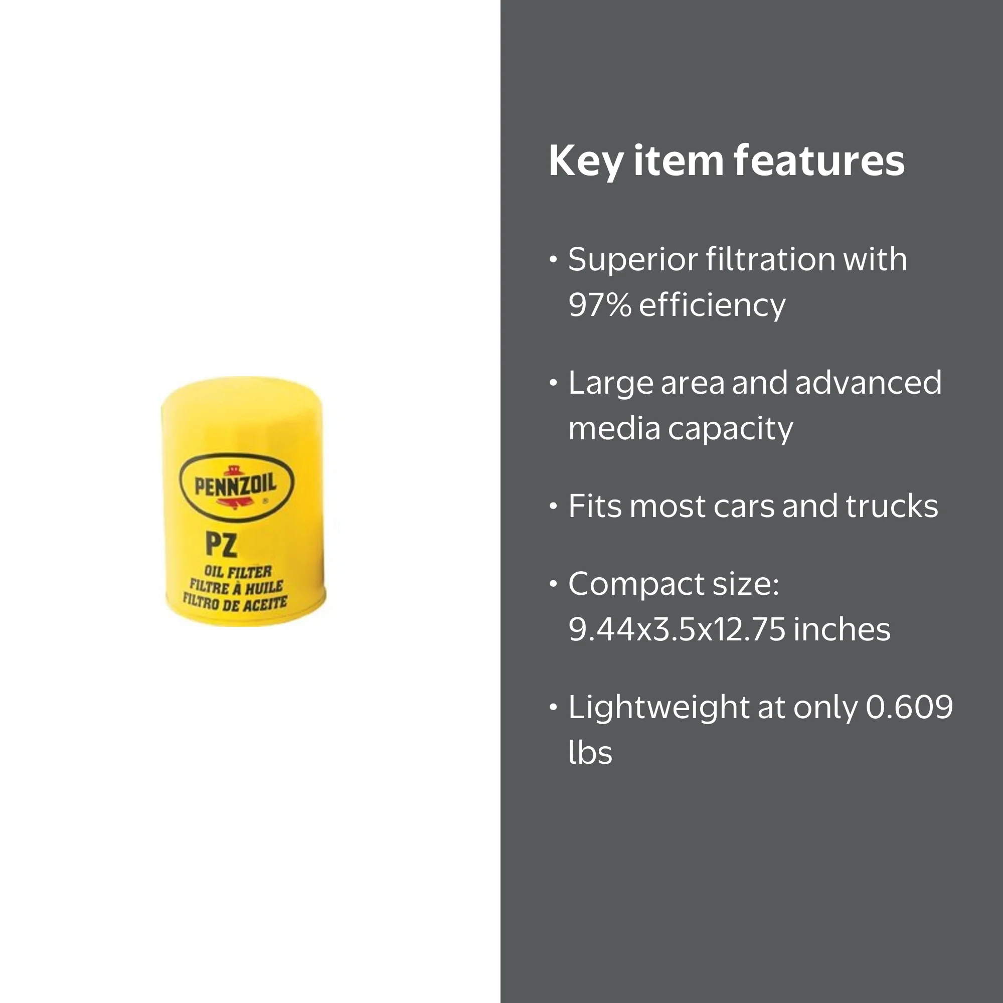OIL FILTER PZ21 (Pack of 1) - Walmart.com