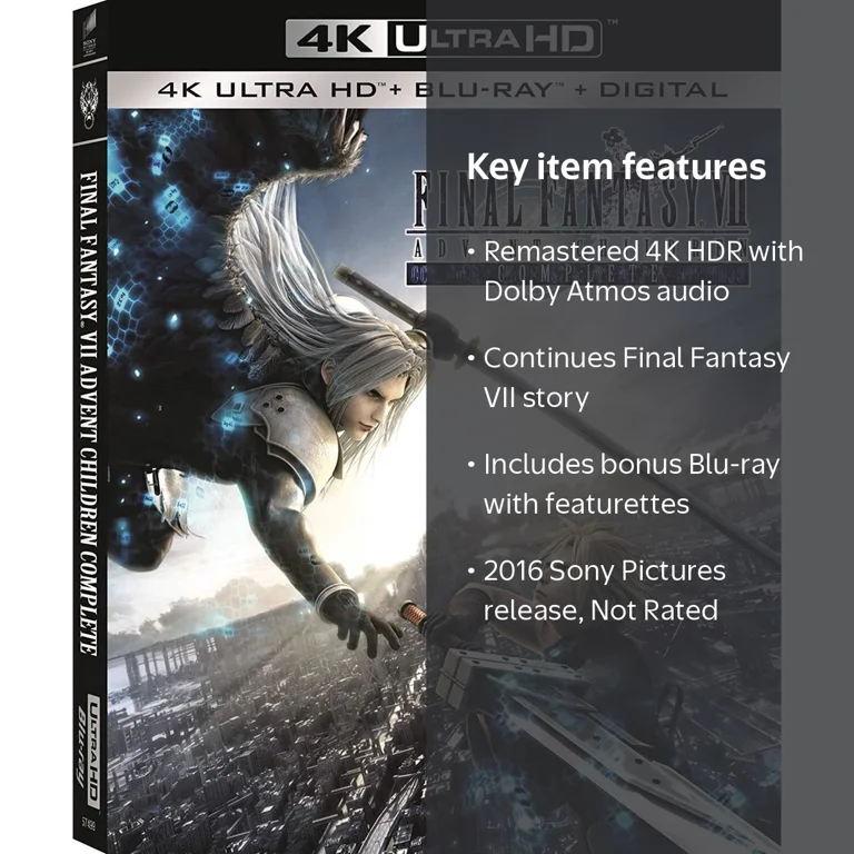 Final Fantasy VII: Advent Children Complete 4K Ultra HD - Walmart.com