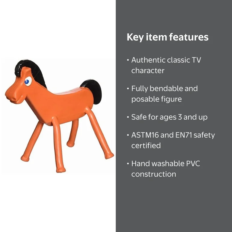 NJ Croce Gumby Pokey 5 Inch Bendable Figure, G054382011017