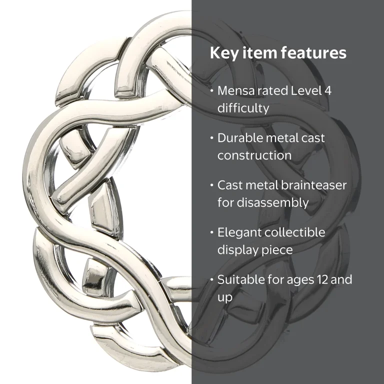 BePuzzled | Coaster Hanayama Cast Metal Brainteaser Puzzle Mensa