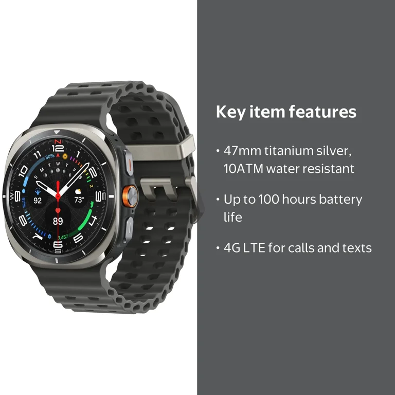 Samsung, Galaxy Watch Ultra, 47mm LTE Titanium, Dark Gray Band