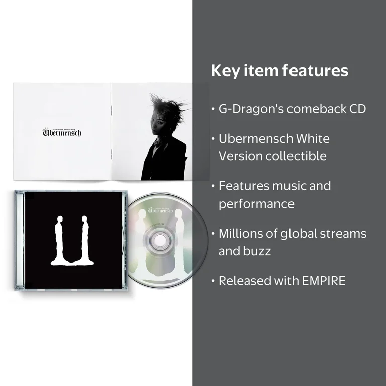 G-Dragon - Ubermensch - White Version - Music & Performance - CD
