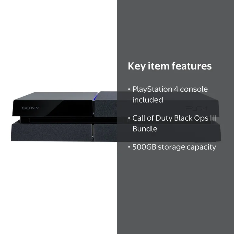 Sony, PlayStation 4 PS4 Console Bundle, 500 GB, Black - Walmart.com