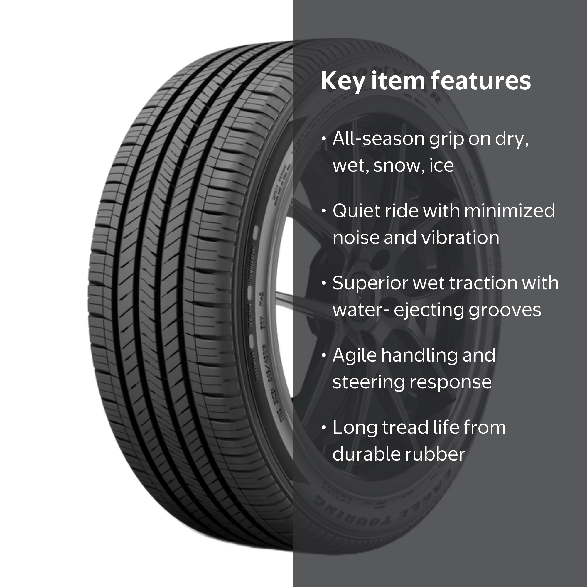Goodyear Eagle Touring 225/55R19 103H All- Season Tire - Walmart.com