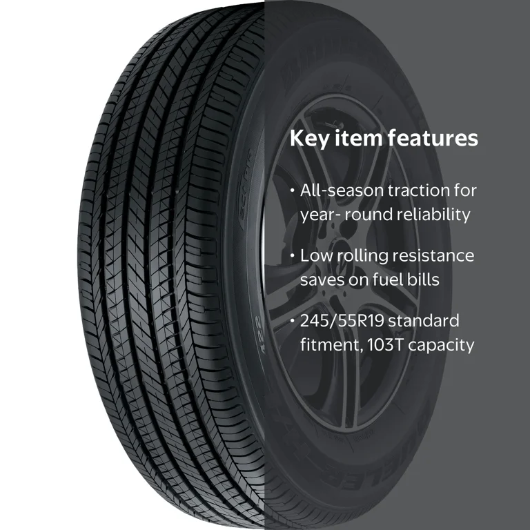 Bridgestone, Passenger Tire, All Season, 245/55R19, 103T - Walmart.com