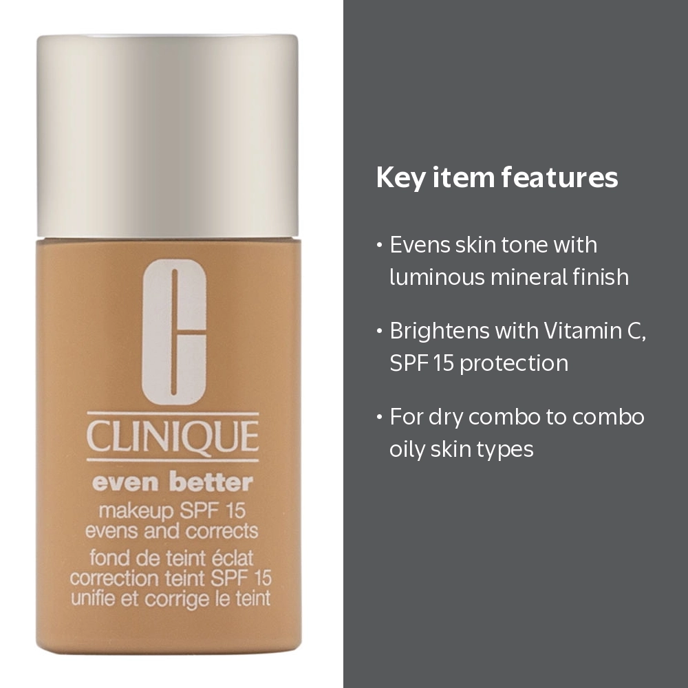 Clinique Even Better Glow Makeup SPF 15, Evens and Corrects, WN 44