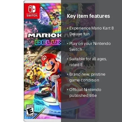 Nintendo, Mario Kart 8 Deluxe, Nintendo Switch, 2017, Brand New