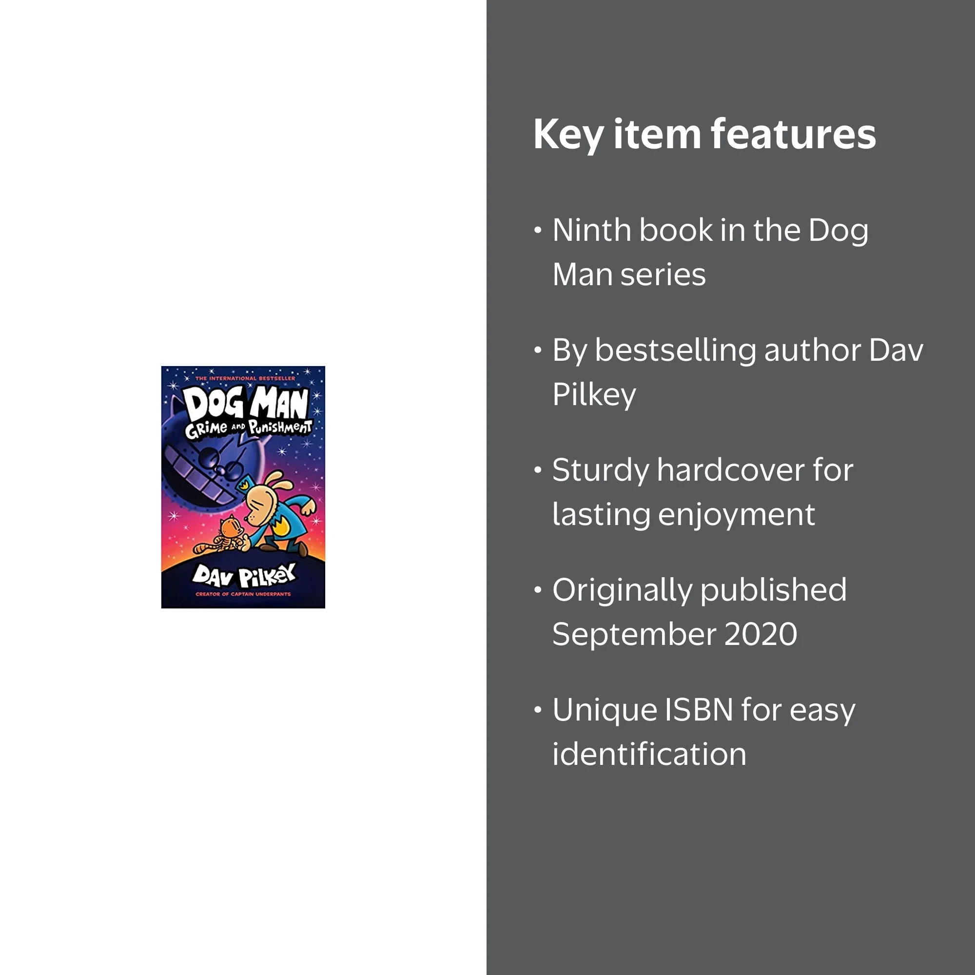 Dav Pilkey, Dog Man, Grime and Punishment, Graphic Novel
