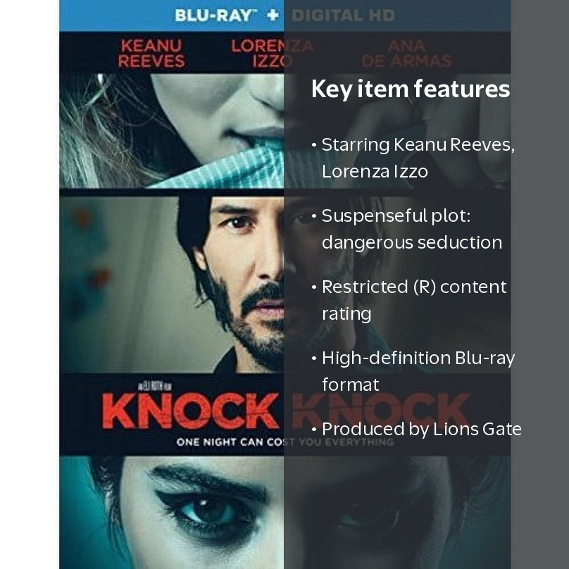 【廃盤】ノック・ノック【Blu-ray】 Knock Knock (Blu-ray) - Walmart.com