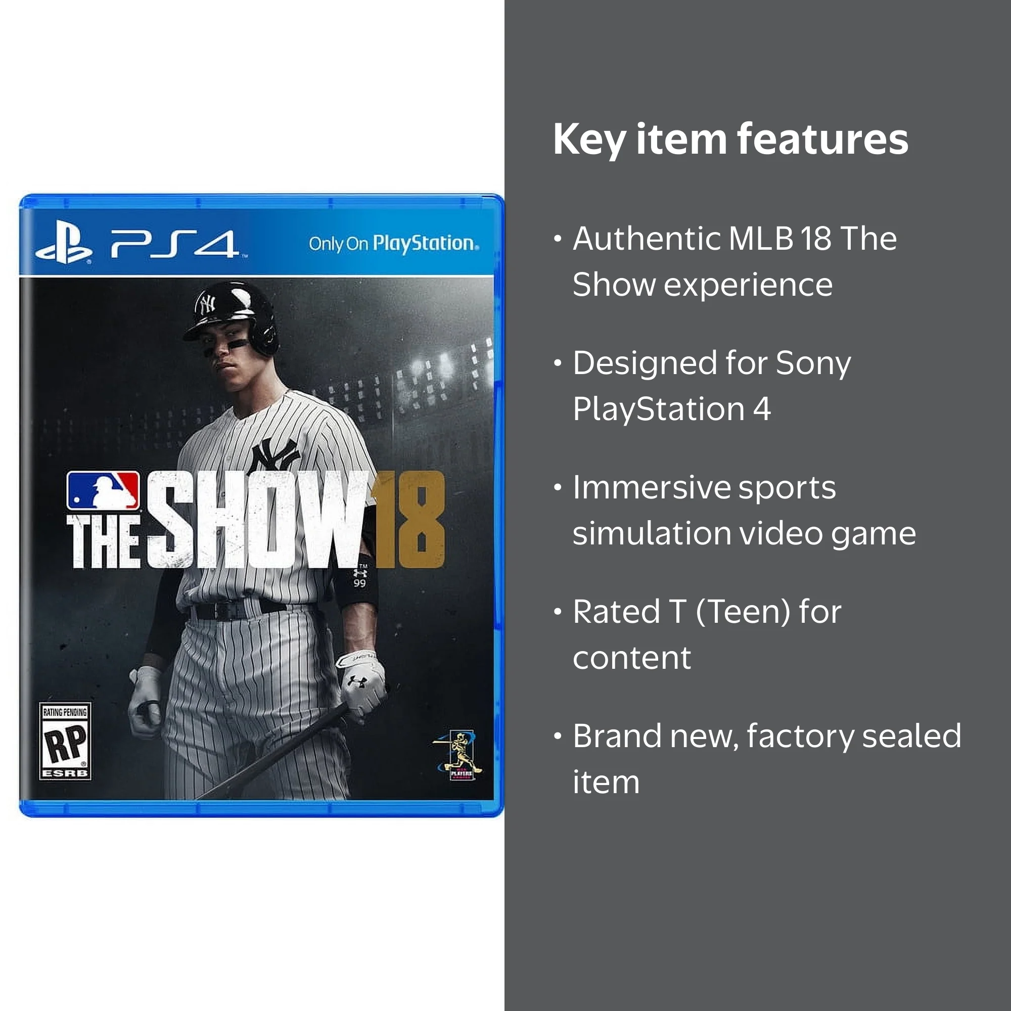 Sony, Videogames, MLB 18 The Show, PS 4 Sports Simulation