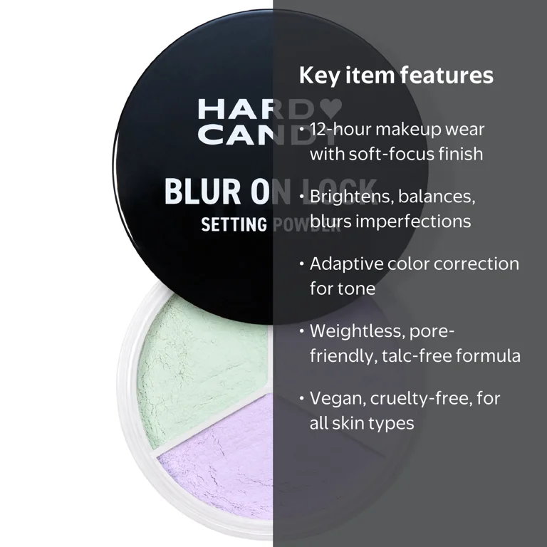 Hard Candy Blur On Lock Setting Powder, Brightening & Baking Loose