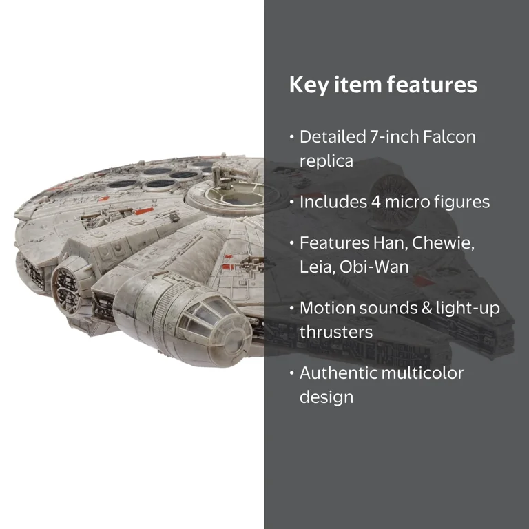 Star Wars Micro Galaxy Squadron Millennium Falcon 9-Inch Assault