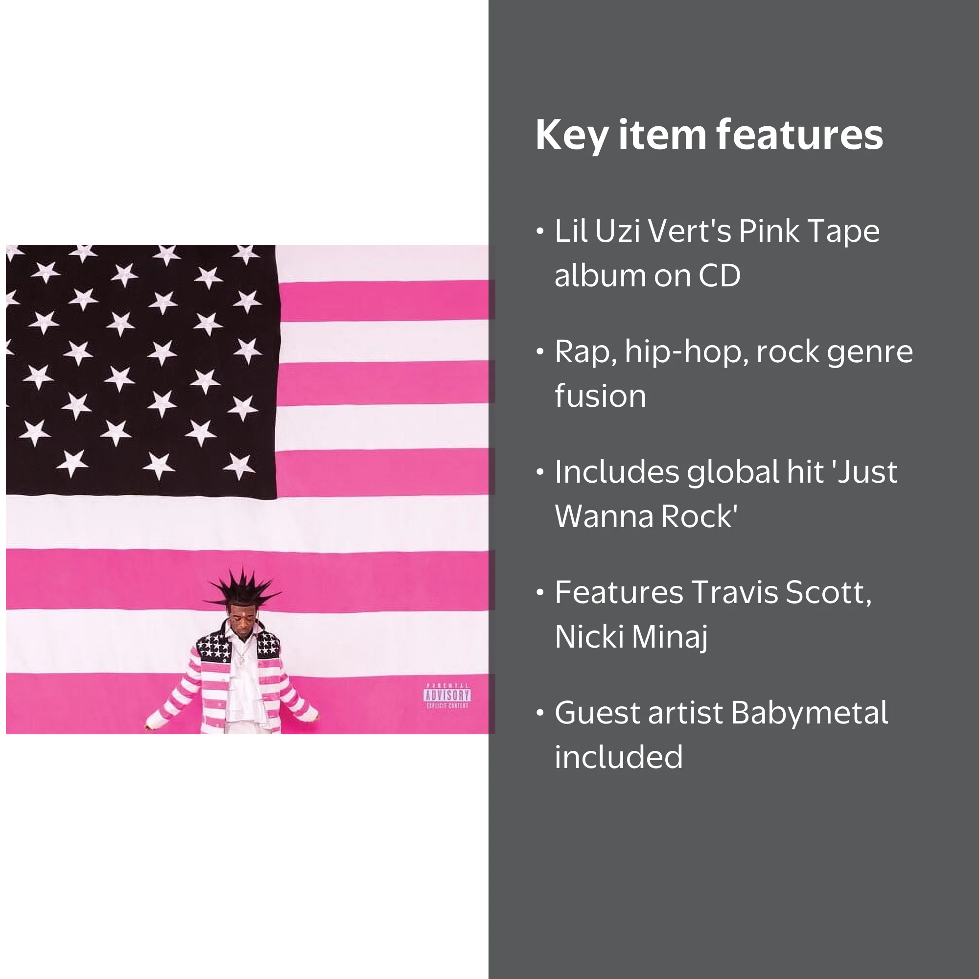 Lil Uzi Vert - Pink Tape - Music & Performance - CD - Walmart.com