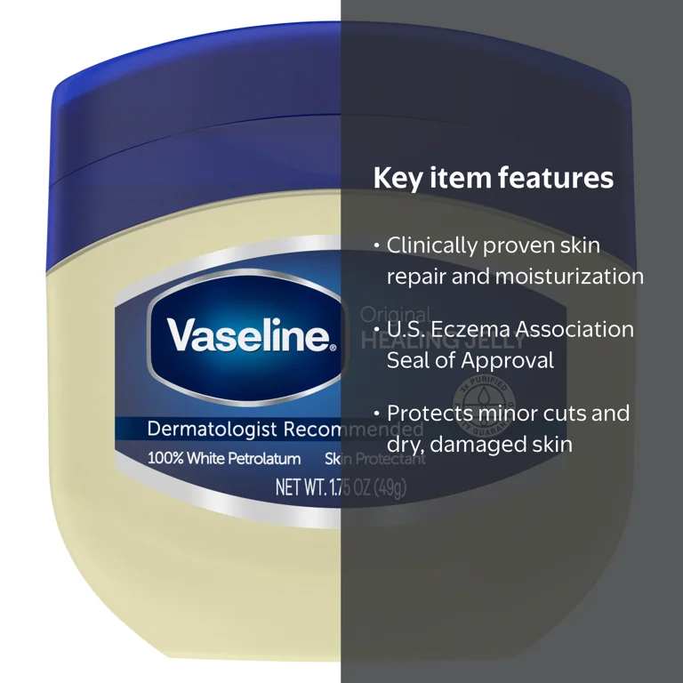 Vaseline Healing Jelly, Original 100% Pure Petroleum Jelly, 1.75