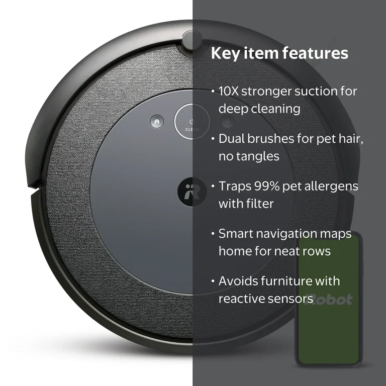 iRobot Roomba i4 (4150) Wi-Fi Connected Robot Vacuum with Pet Hair
