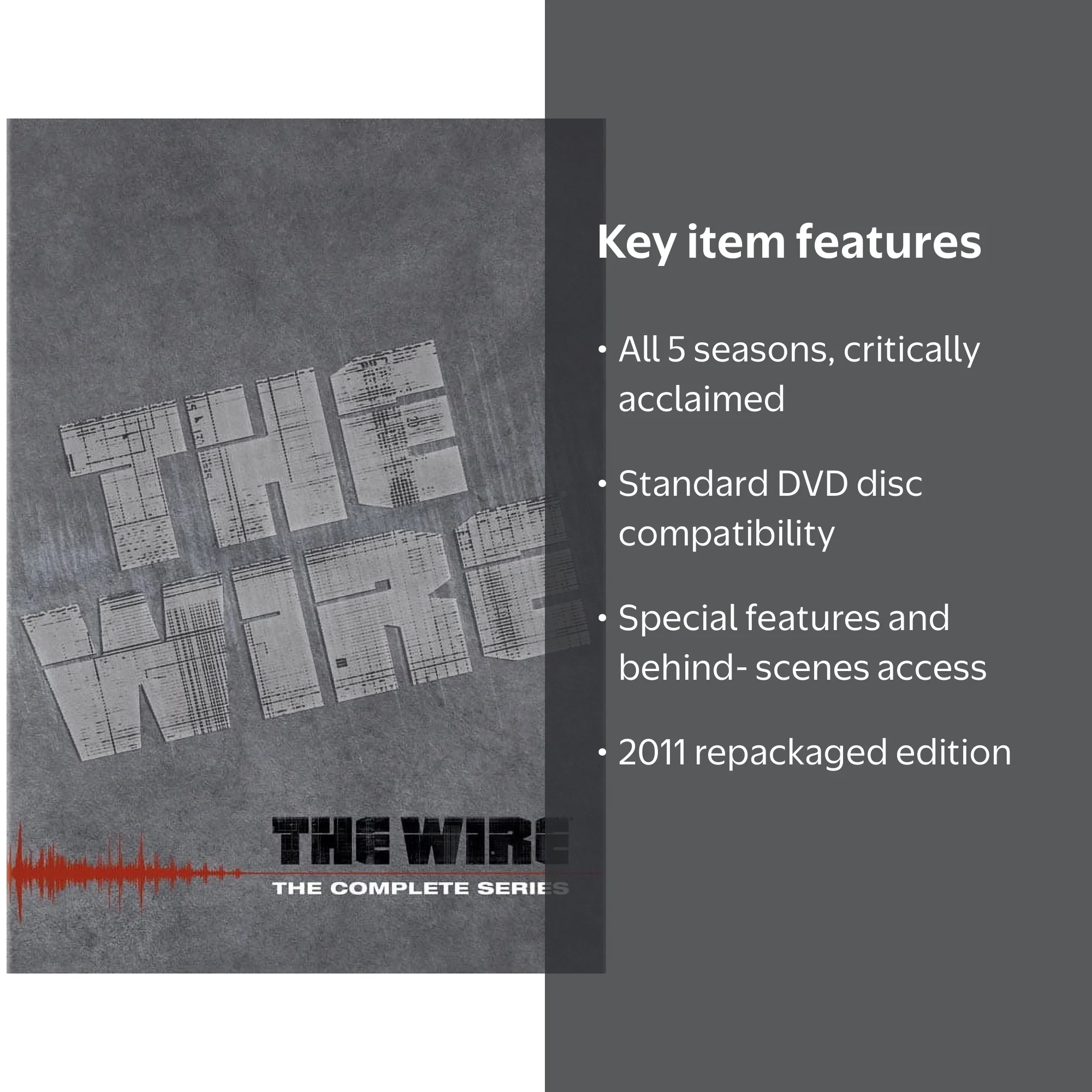 The Wire TV Show: Complete Series Box Set Collections (DVD