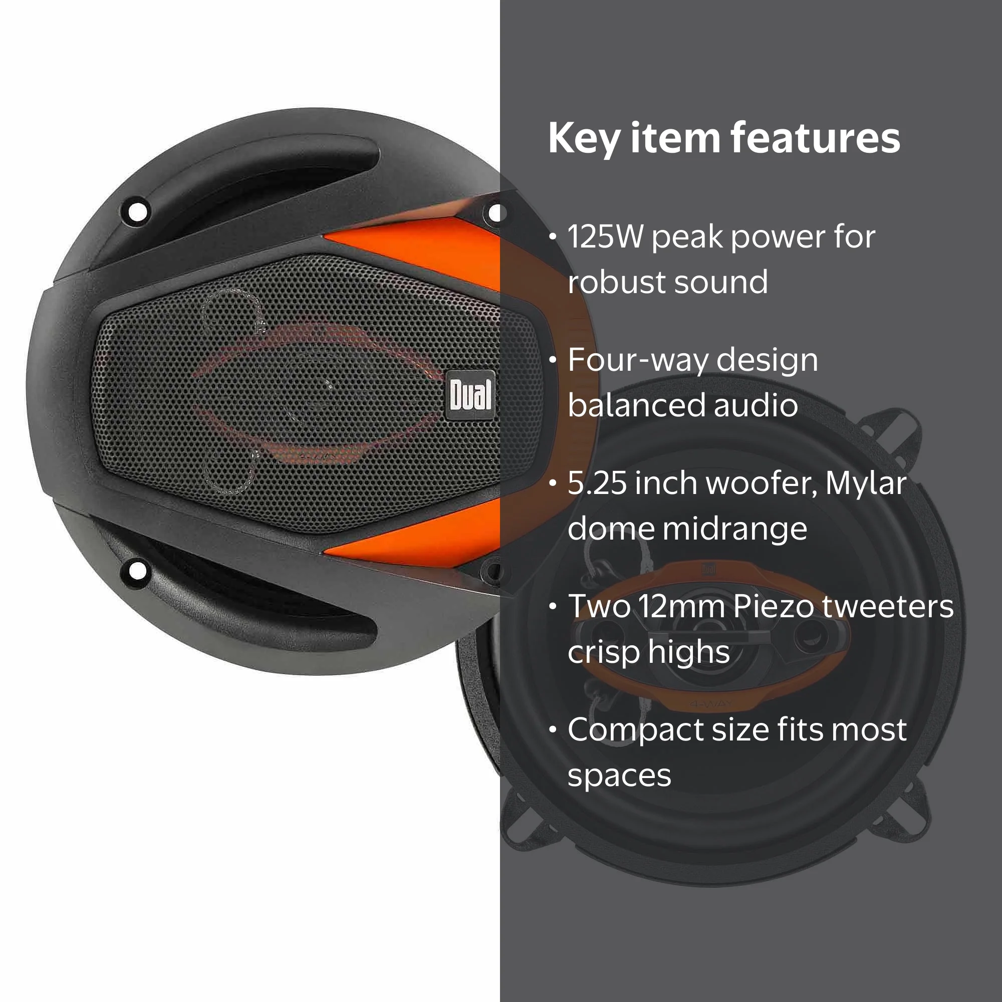 Dual DWS524 125W 5.25