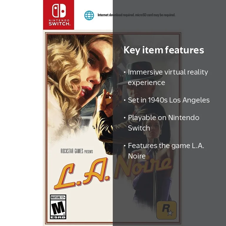 L. A. Noire - Nintendo Switch - Walmart.com