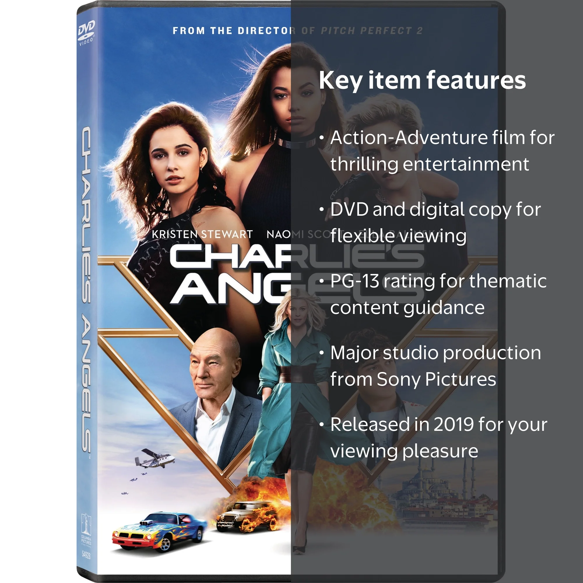 Sony Pictures Charlie's Angels (2019) DVD + Digital Action