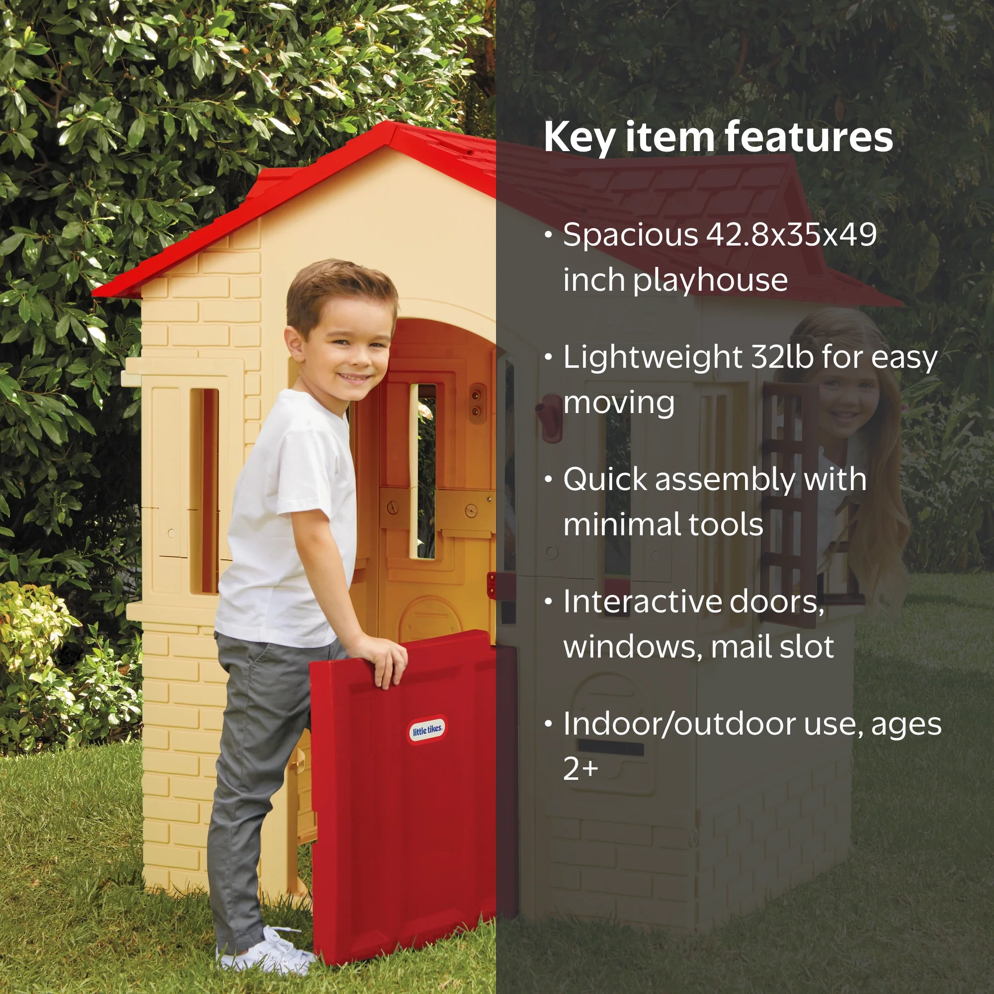 Little Tikes Cape Cottage Playhouse with Doors, Windows, Shutters