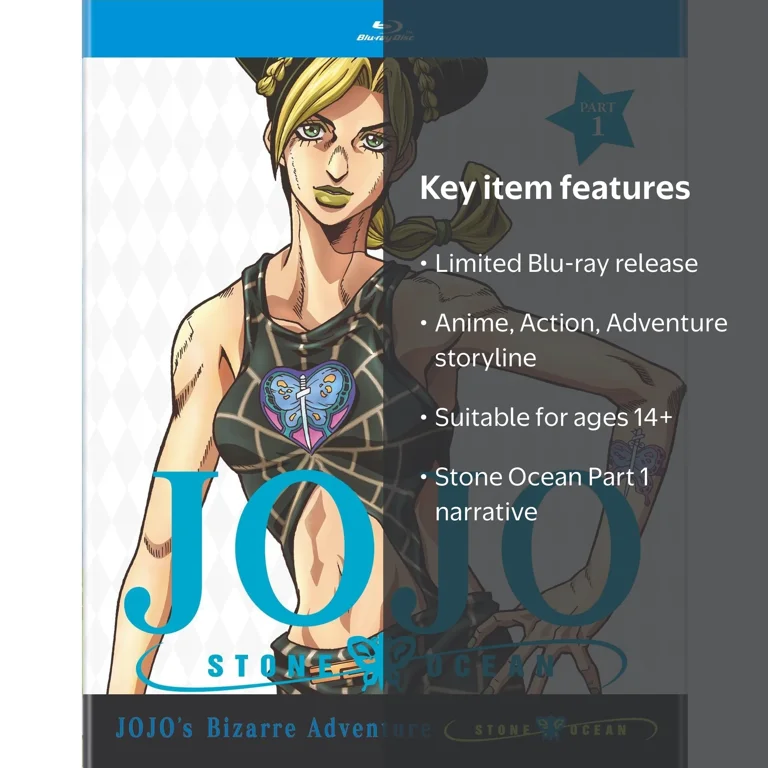JoJo's Bizarre Adventure Stone Ocean Part 1 Blu-ray (Limited Ed