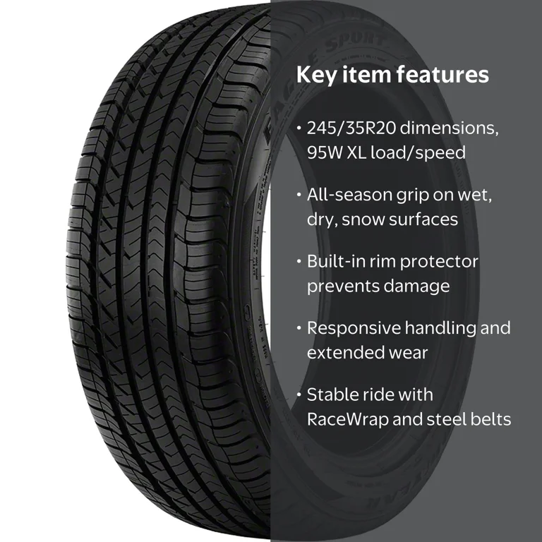 245/35R20 １本 グッドイヤー EfficientGrip Goodyear, Passenger Tire, 245/35R20, All-Season, XL - Walmart.com