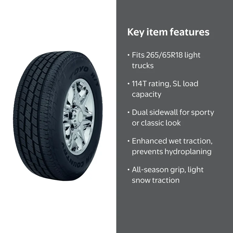 TOYO OPEN COUNTRY H/T II All Season Tire P265/65R18 114T BW for